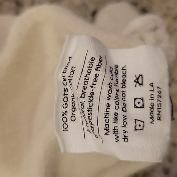 Mate The Label Crewneck Sweater Cream Moon Organic Cotton Small - Picture 4 of 4